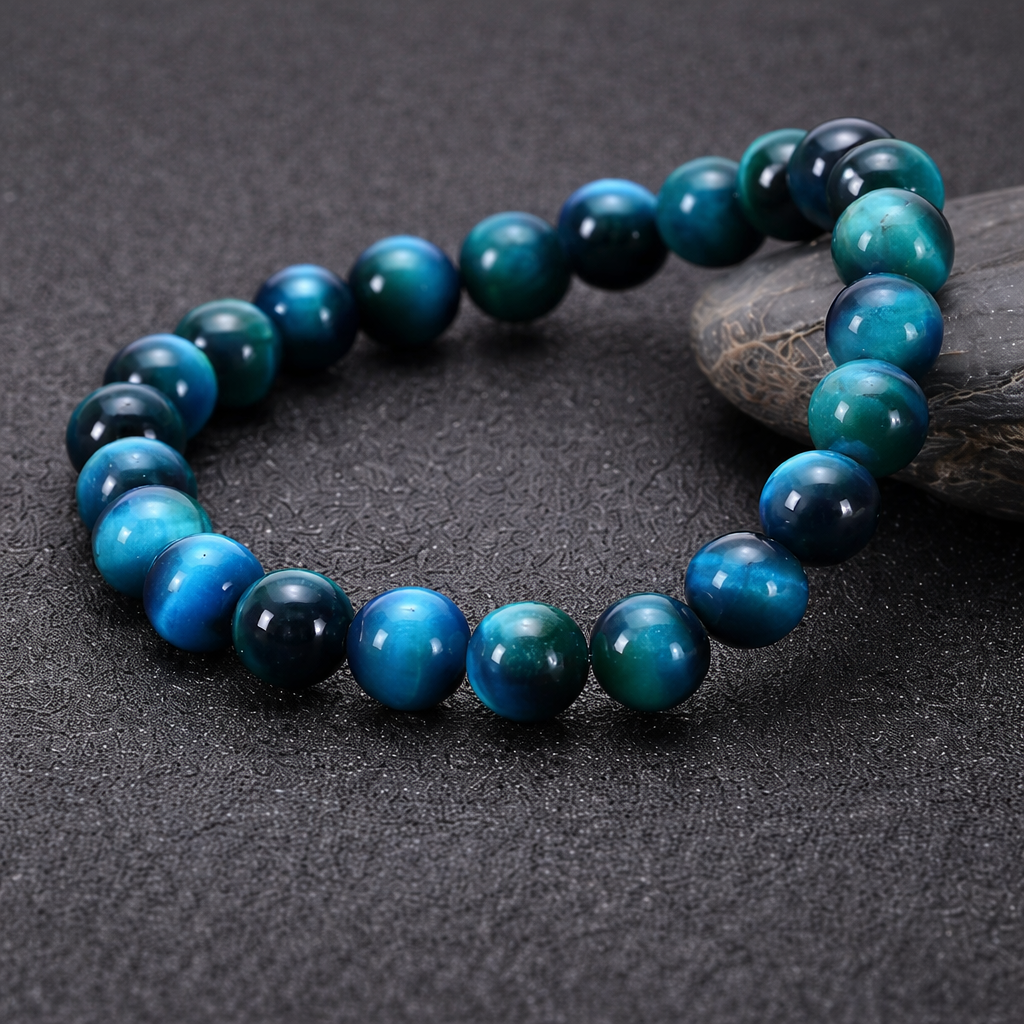 Natural Blue Tiger Eye Bracelet