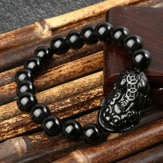 FengShui PiXiu Obsidian Wealth Bracelet